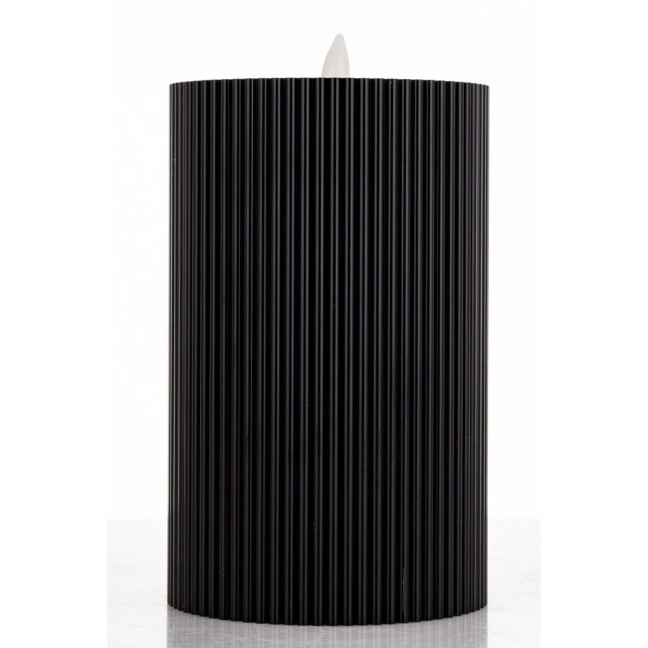 Świeca LED z tworzywa sztucznego14x8x8 cm CANDEL-2 czarna z timerem