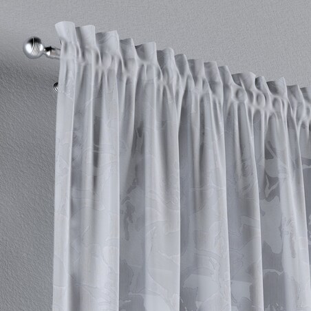 Zasłona na kanale z grzywką 1 szt. 130x245 kremowy