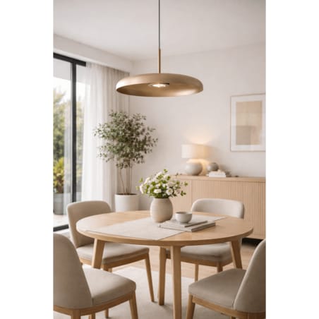 LAMPA WISZĄCA ALUMINIOWA METEORRA SZAMPAŃSKA