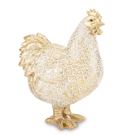 Dekoracja - kura 24x18x11 cm WAANS dropiata
