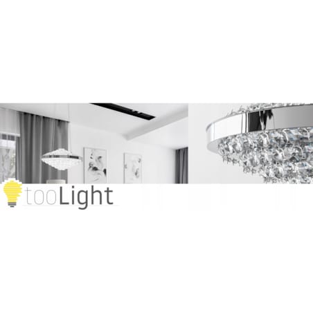 Kryształowa Lampa Sufitowa Żyrandol Glamour Led