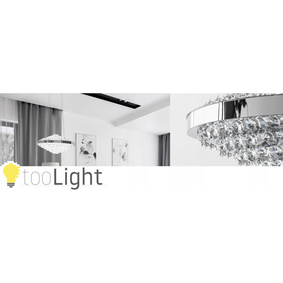 Kryształowa Lampa Sufitowa Żyrandol Glamour Led