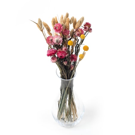 Zestaw suszonych kwiatów Oro roz. S - kraspedia, kocanka, phalaris