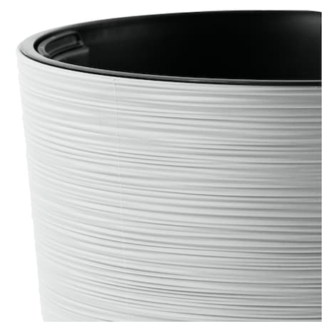 Doniczka Donica Ogrodowa 25/30 Cm Zestaw Na Taras Do Ogrodu Domu Biały