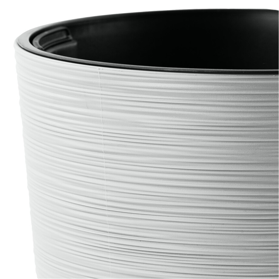 Doniczka Donica Ogrodowa 25/30 Cm Zestaw Na Taras Do Ogrodu Domu Biały