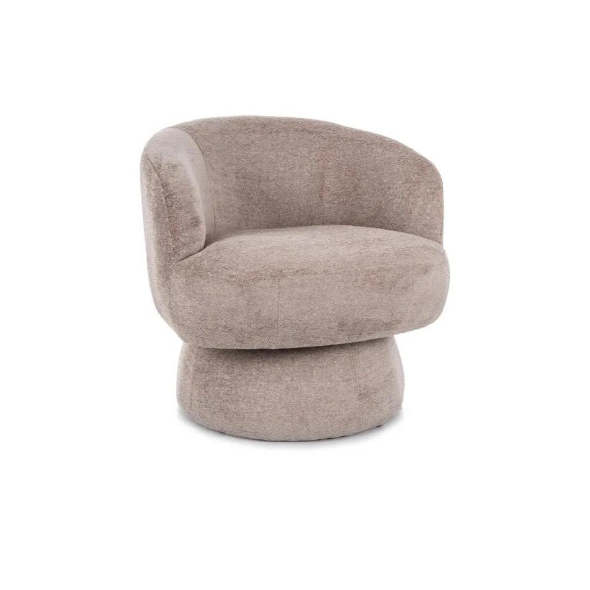 Fotel tapicerowany COSMIC RAVEN obrotowy ciemnobeżowy