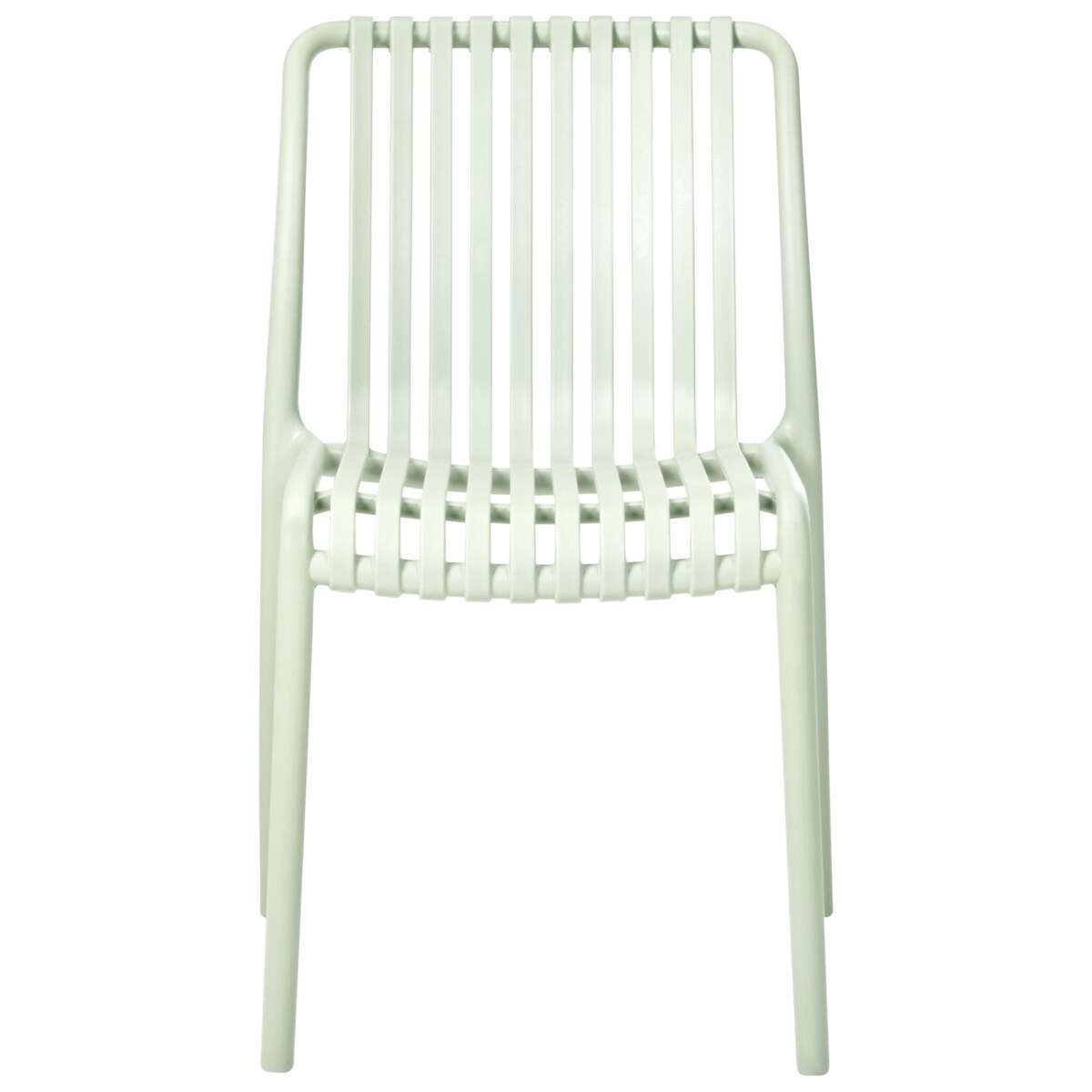 Zestaw 4 krzeseł ogrodowych ARICCIA Jasnozielony