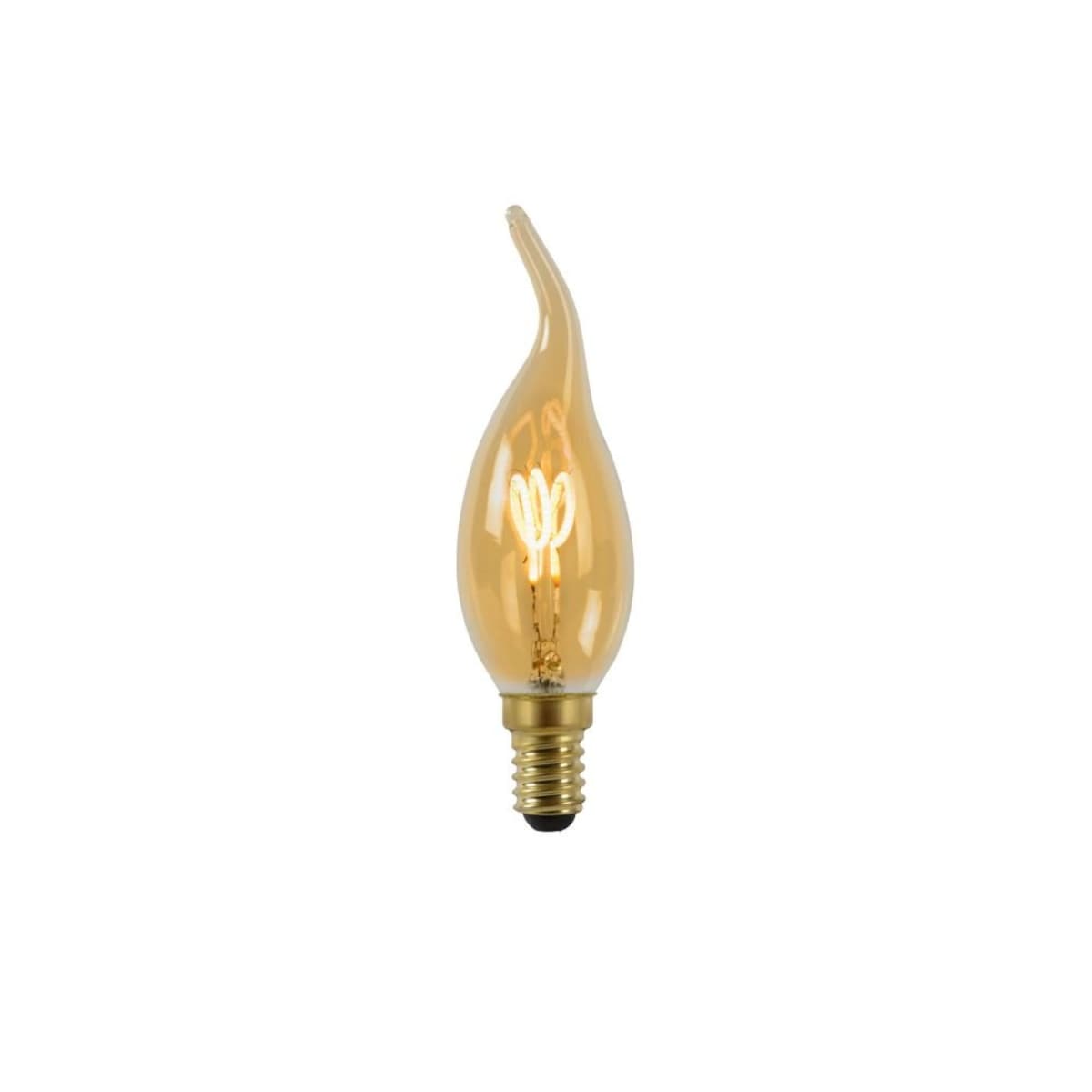 Żarówka LED E14 3W 115 lm 2200K Filament ściemnialna świecowa Lucide 49036/03/62