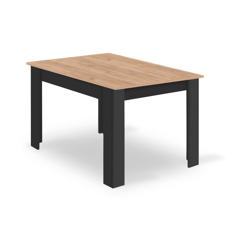 Zestaw Stół Do Jadalni Kuchni Salonu Biura Np 120X80 Craft Czarny + 4 Krzesła Osaka Czarny