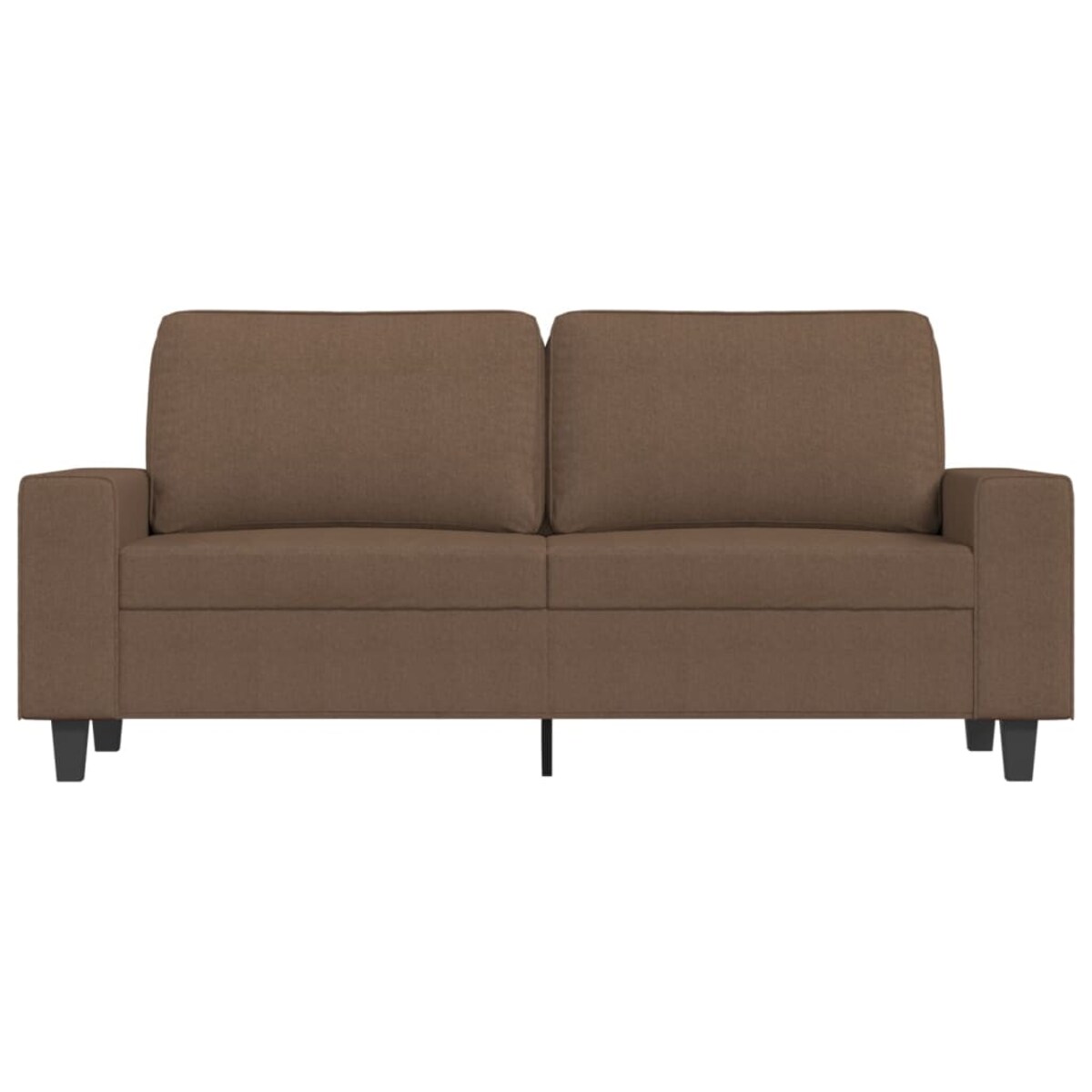 vidaXL Sofa 2-osobowa, brązowa, 140 cm, tapicerowana tkaniną