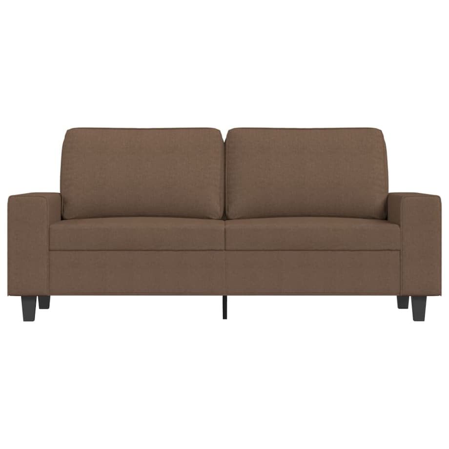 vidaXL Sofa 2-osobowa, brązowa, 140 cm, tapicerowana tkaniną