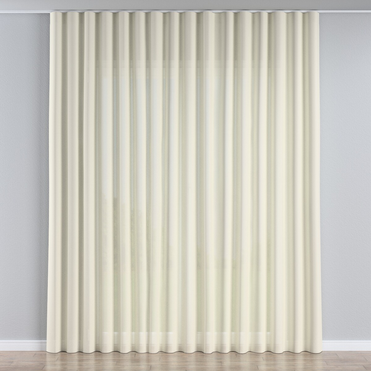 Firana na taśmie wave 300x245 prześwitujący ecru