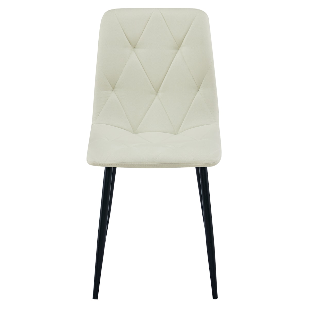 Krzesło Libra nowoczesny design, Beż Materiał / Nogi Czarne X3