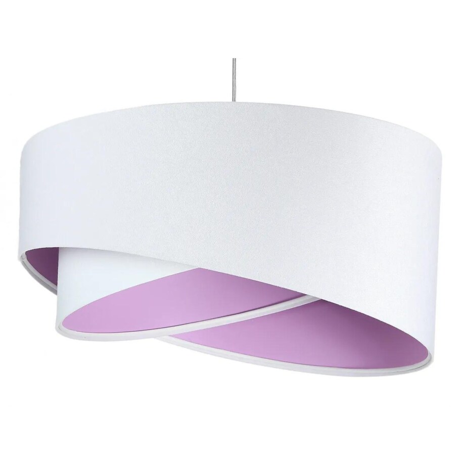 Lampa wisząca GEMSTONE WHITE biała/fioletowa