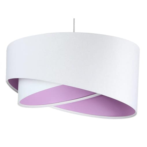 Lampa wisząca GEMSTONE WHITE biała/fioletowa
