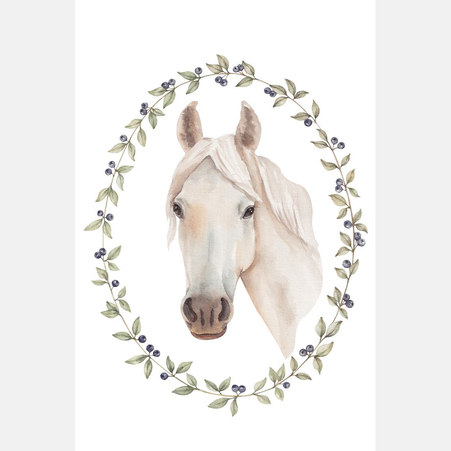 Plakat dla dzieci Koń Siwek 40x50