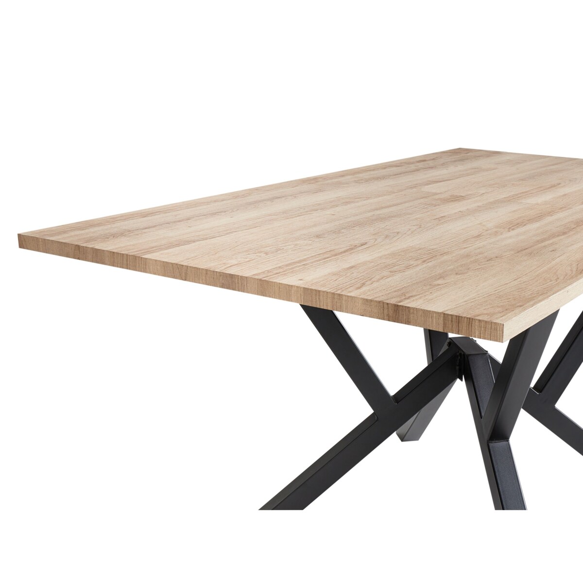 Stół do jadalni rozkładany ANSELL Jasnobrązowy 160/200 cm 90 cm