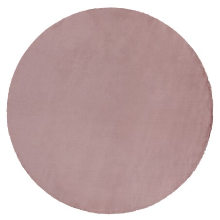 Dywan BUNNY koło róż IMITACJA FUTRA koło 80 cm