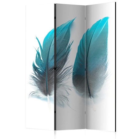 Parawan dwustronny Zwierzęta 135x172 cm 3-częściowy szary