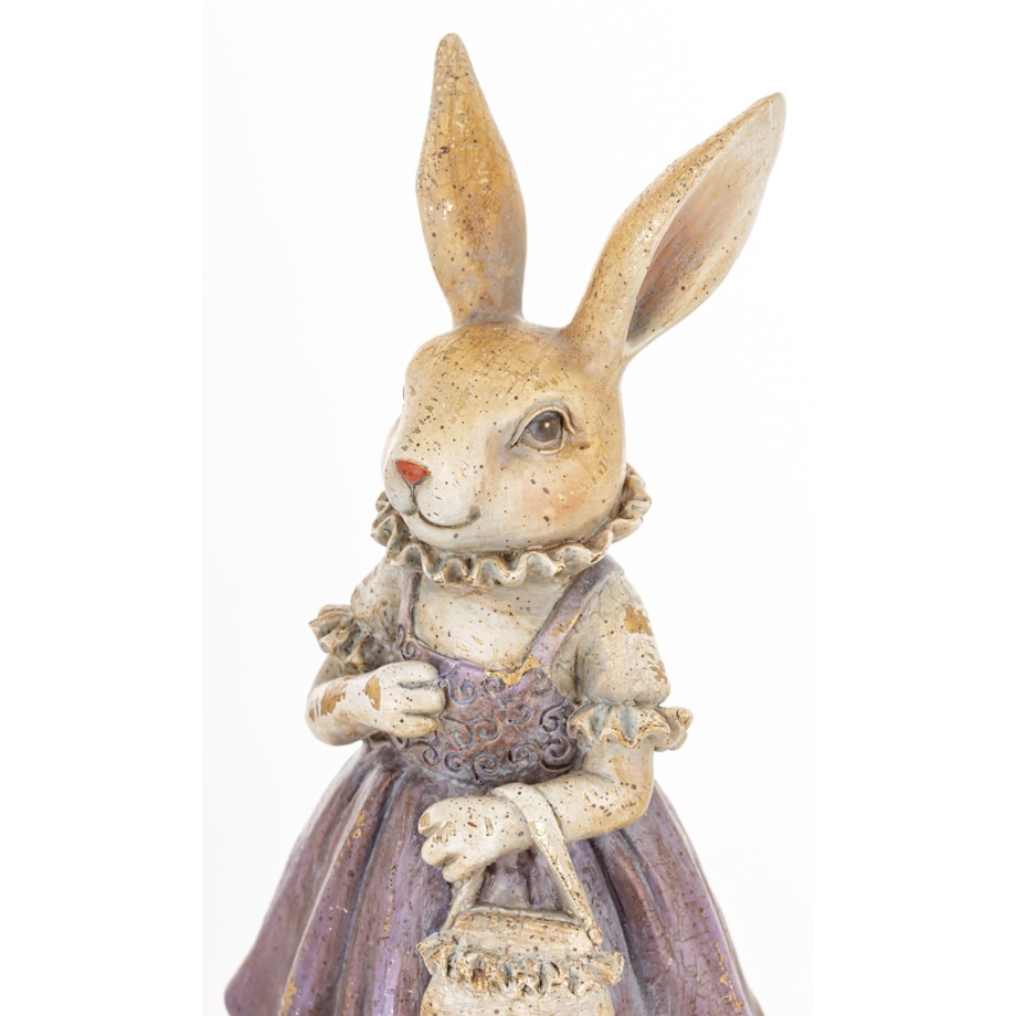 Figurka - króliczka 26x12x9,5 cm AMELIA z torebką