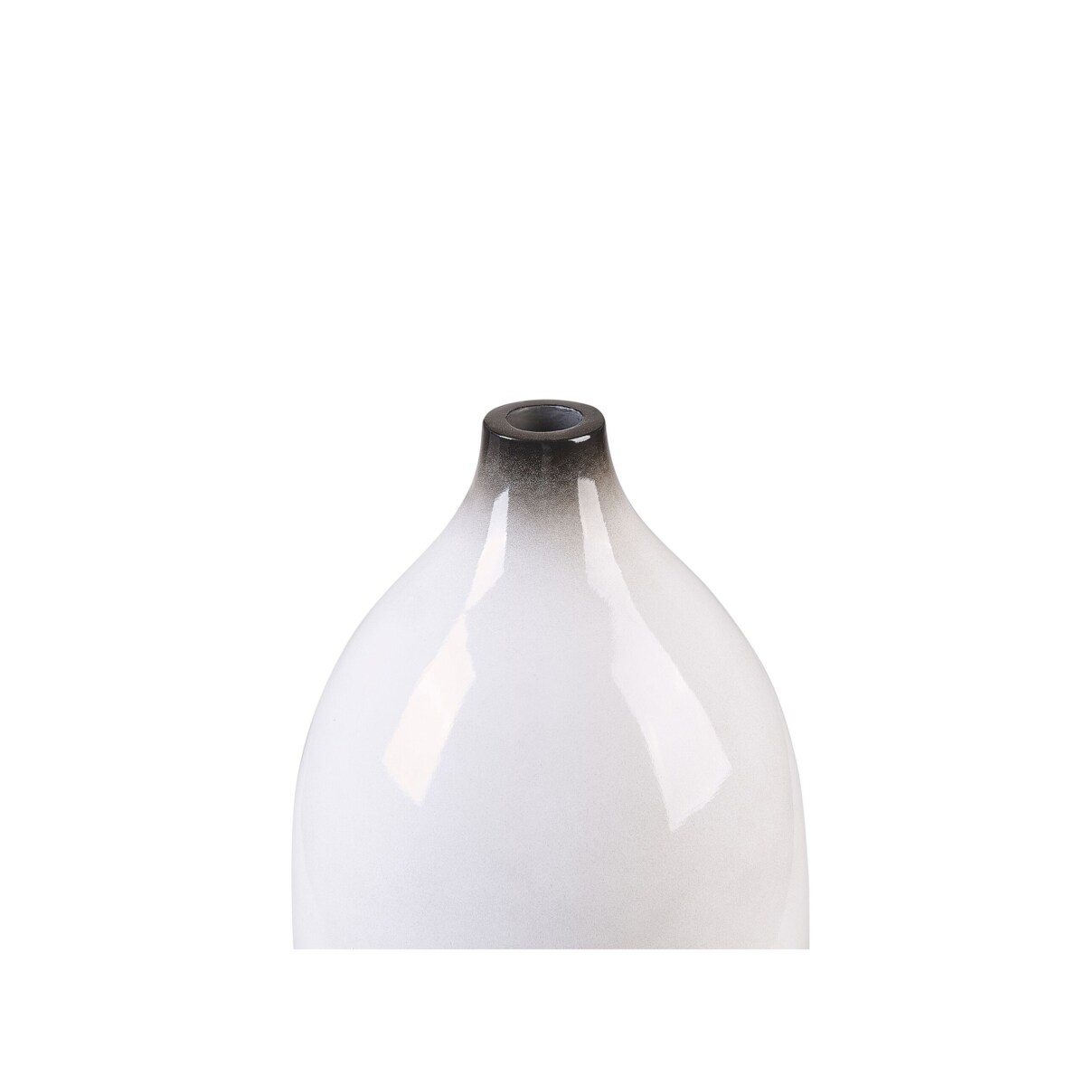 Wazon dekoracyjny z terakoty 46 cm biały BAEZA