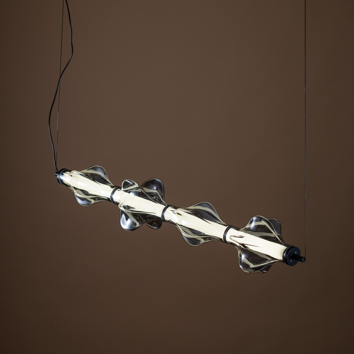 Lampa wisząca LED 30W TK Lighting ELVA BLACK czarna 3642 lm regulowana wysokość
