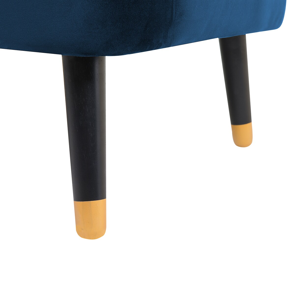 Sofa dla 3 osób ALSVAG Welur Granatowy