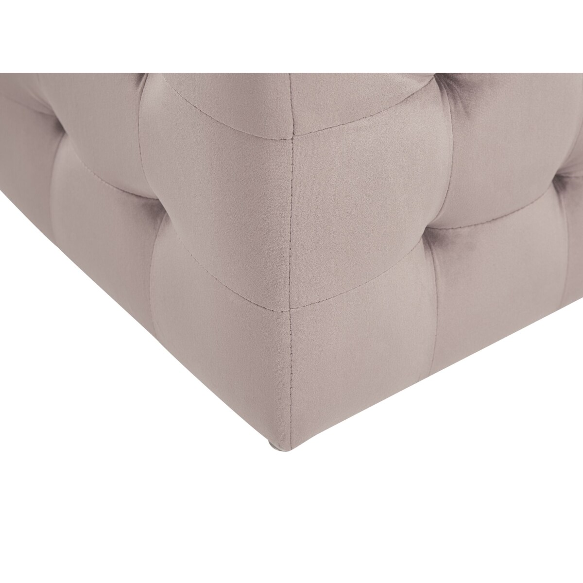 Puf ze schowkiem welurowy różowy MICHIGAN