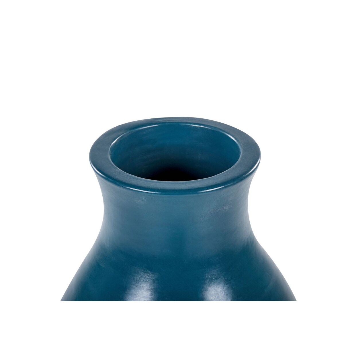 Wazon dekoracyjny z terakoty 48 cm niebieski STAGIRA