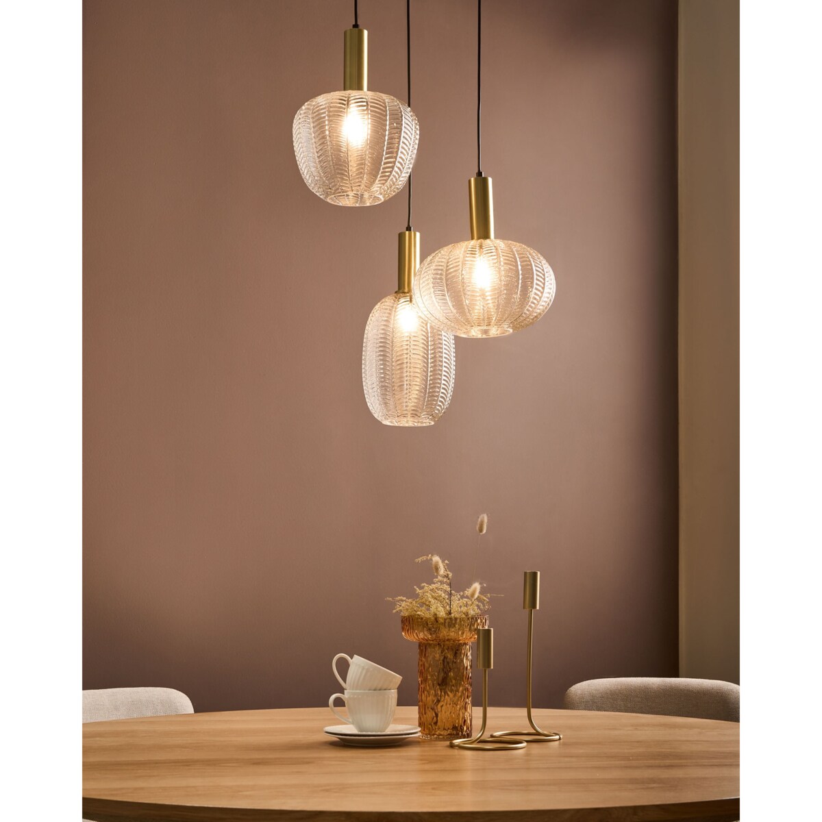 Lampa wisząca NJORO Szkło Przezroczysty