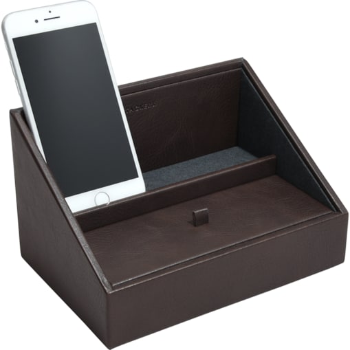 Stacja dokująca i pudełko na biżuterię Stackers ciemnobrązowe