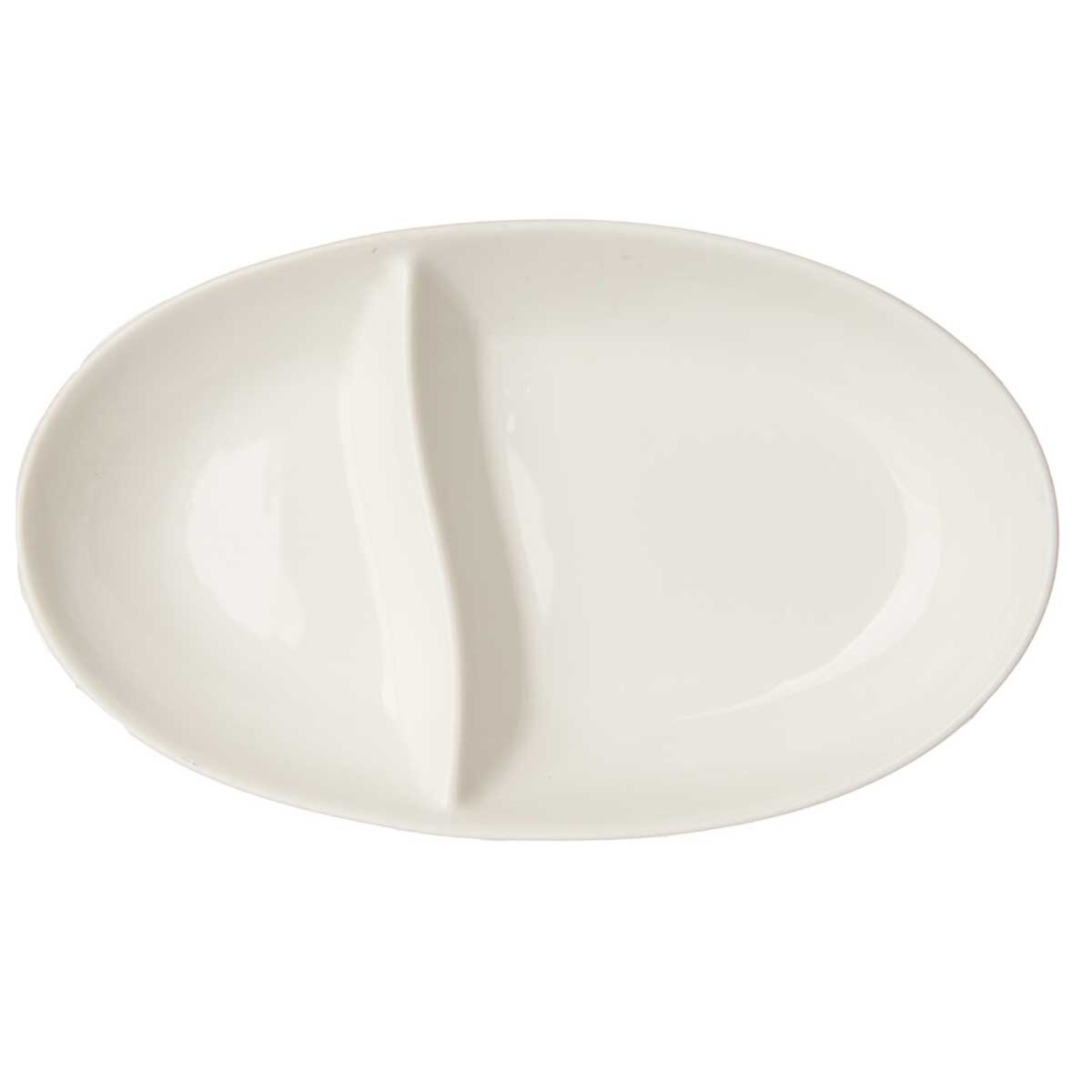 Talerz na przekąski porcelanowy OVAL, 12 x 20 x 3 cm