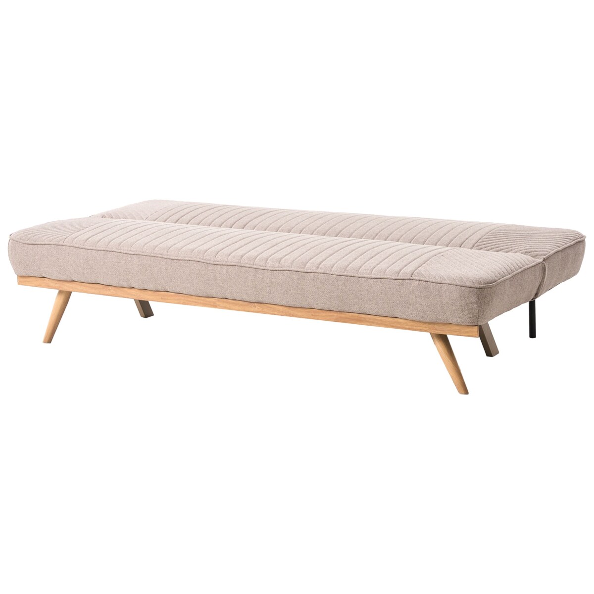Sofa rozkładana dla 2 osób KALFAFEL Jasnobrązowy