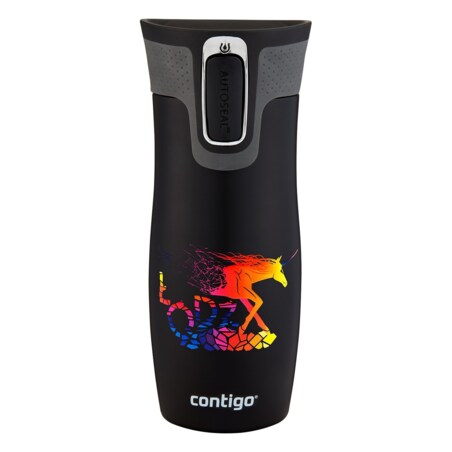Kubek termiczny Contigo West Loop 2.0 470 ml - Łódź - czarny