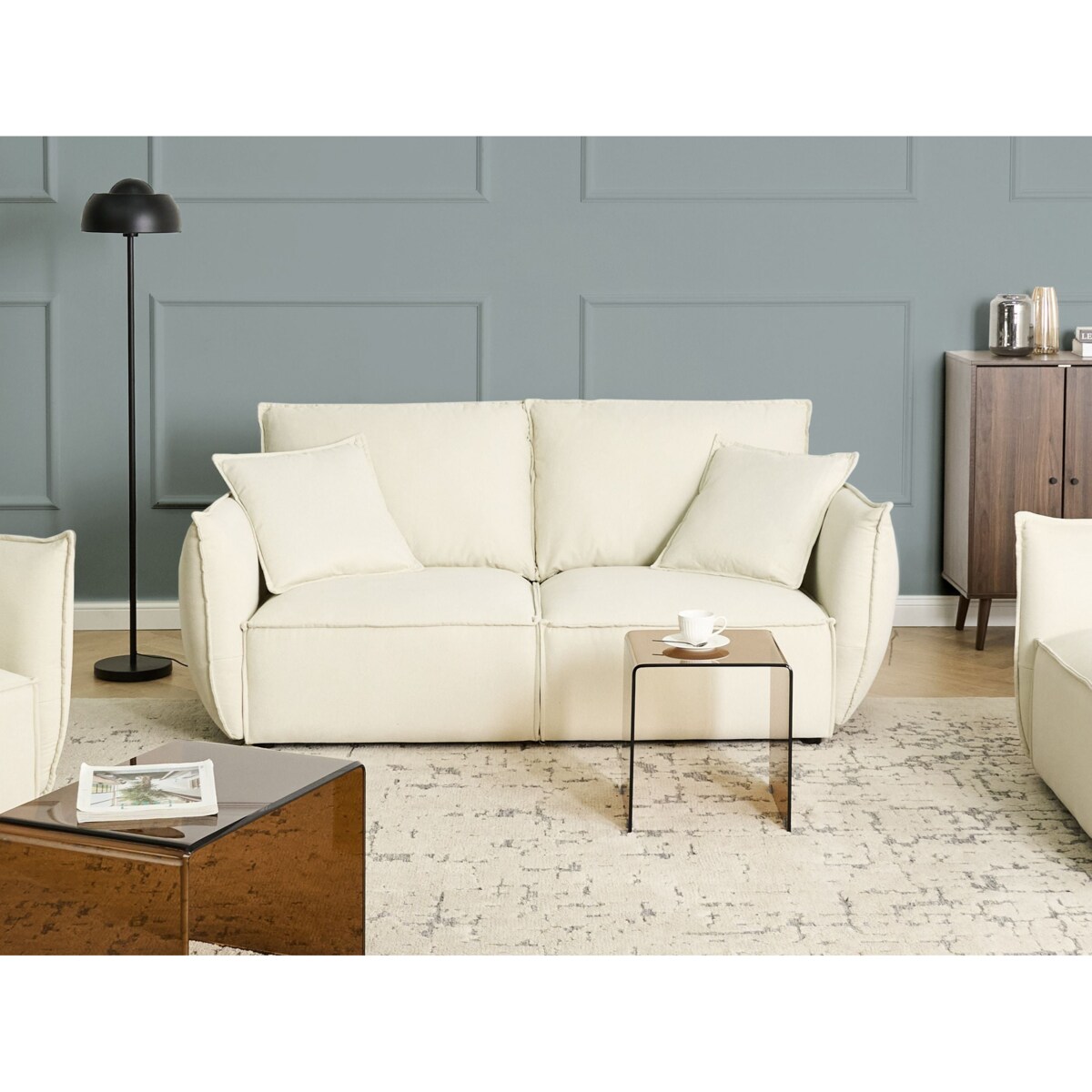 Sofa dla 3 osób KUNES Jasnobeżowy