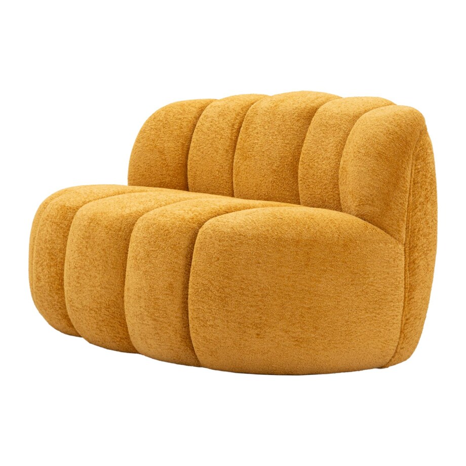 Sofa Ball, kolor musztardowy, poliester i sklejka, 145 x 80 x 69 cm, do salonu, Mauro Ferretti