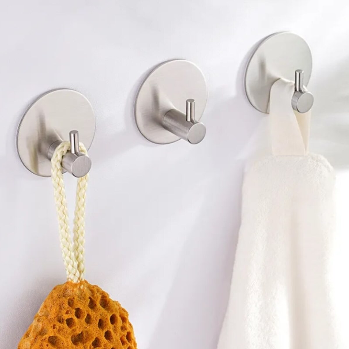 Wieszaki ścienne samoprzylepne zestaw 4 szt. komplet haczyki