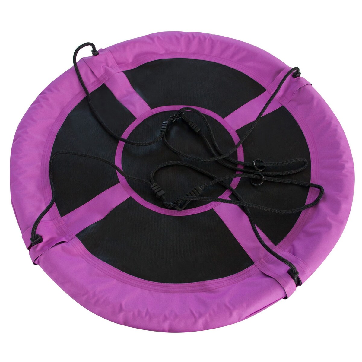 FIOLETOWA HUŚTAWKA OGRODOWA TYPU BOCIANIE GNIAZDO