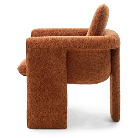 Krzesło tapicerowane CAMPINO miedziane 94,5x75x75 cm