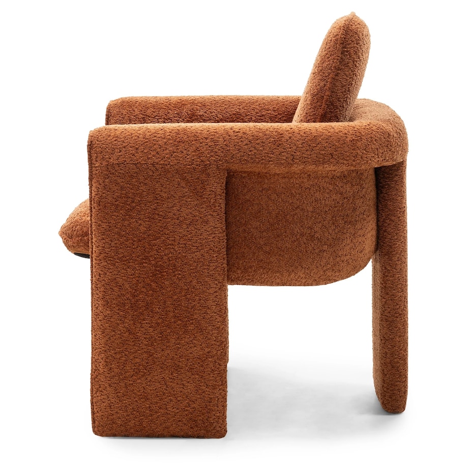 Krzesło tapicerowane CAMPINO miedziane 94,5x75x75 cm