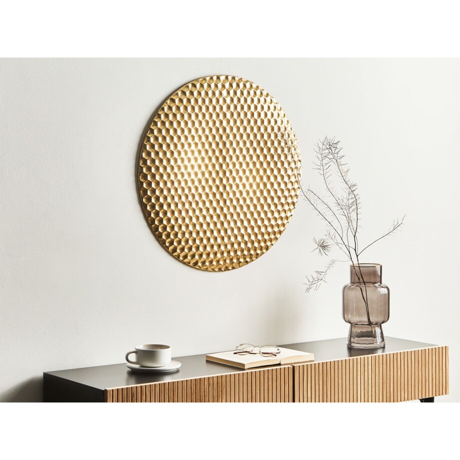 Dekoracja ścienna CAMARATE Metal 60 cm Złoty
