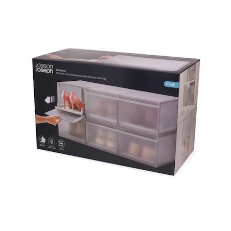 Zestaw 6 pojemników do przechowywania butów ShoeCase Joseph Joseph