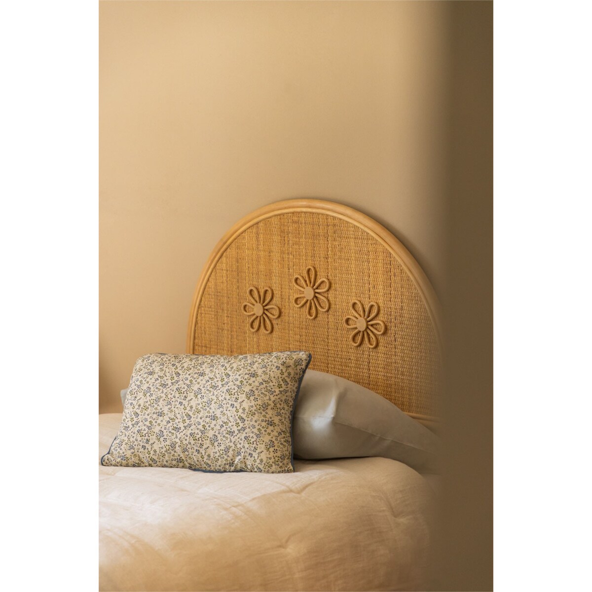 Zagłówek rattanowy naturalny Daisy 90 cm