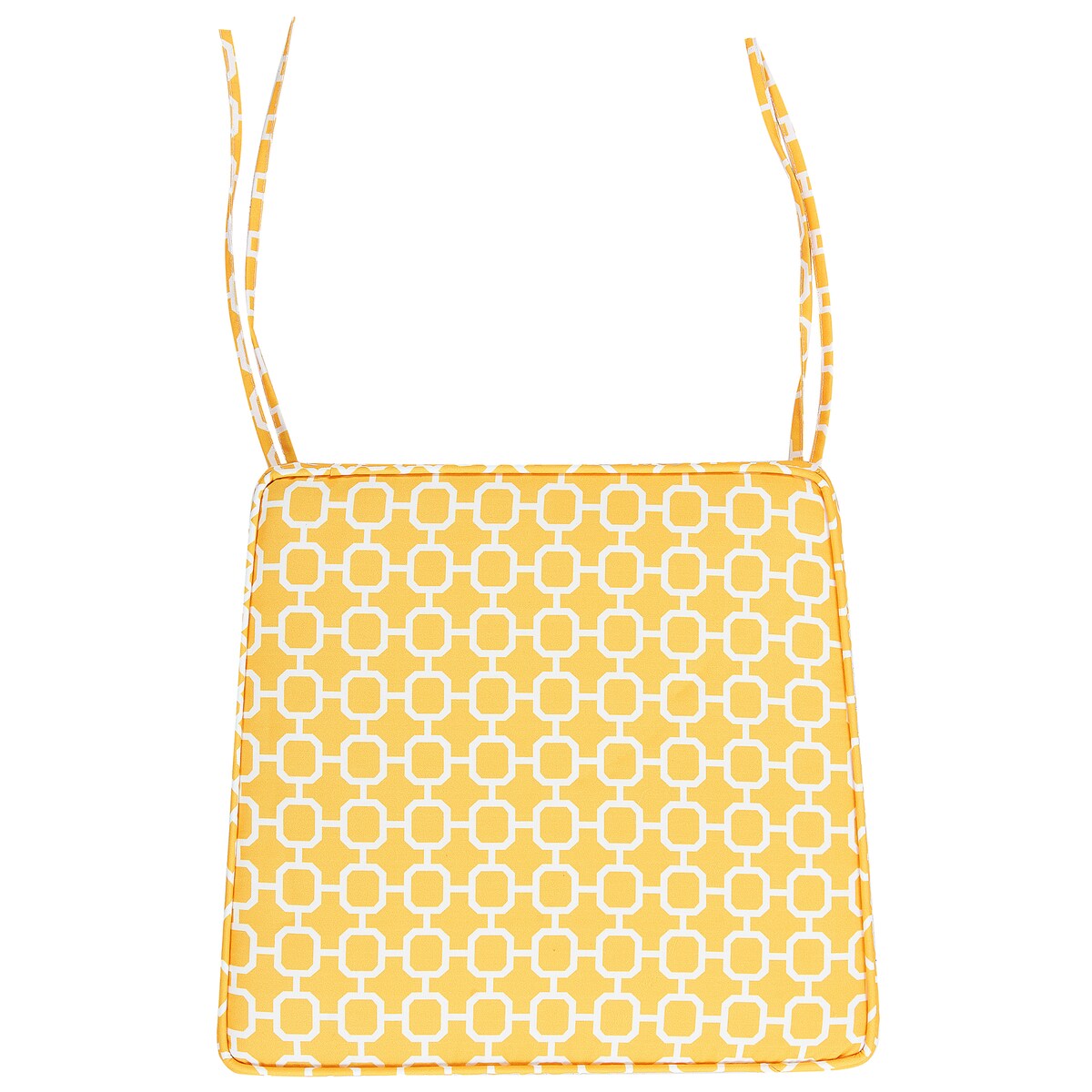 Zestaw 2 poduszek na krzesło ogrodowe TERNI 37 x 34 cm Żółty
