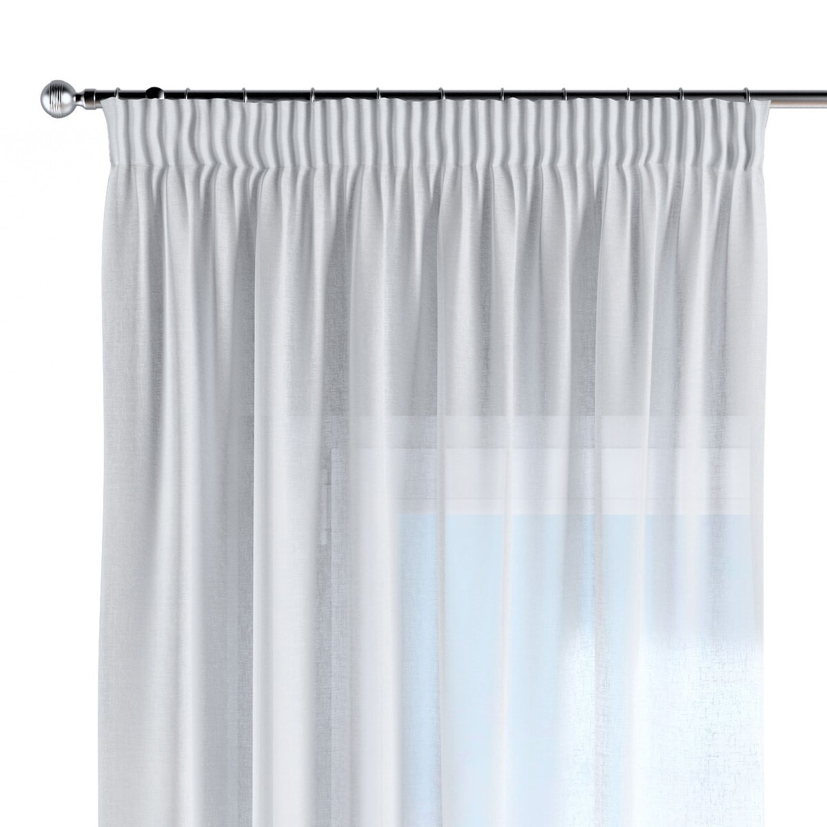 Zasłona na taśmie marszczącej 1 szt. 130x260 prześwitujący ecru