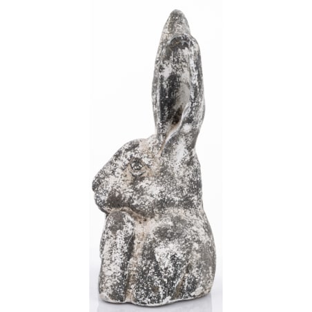 Figurka - szare popiersie królika 30x22x16,5 cm TORINO