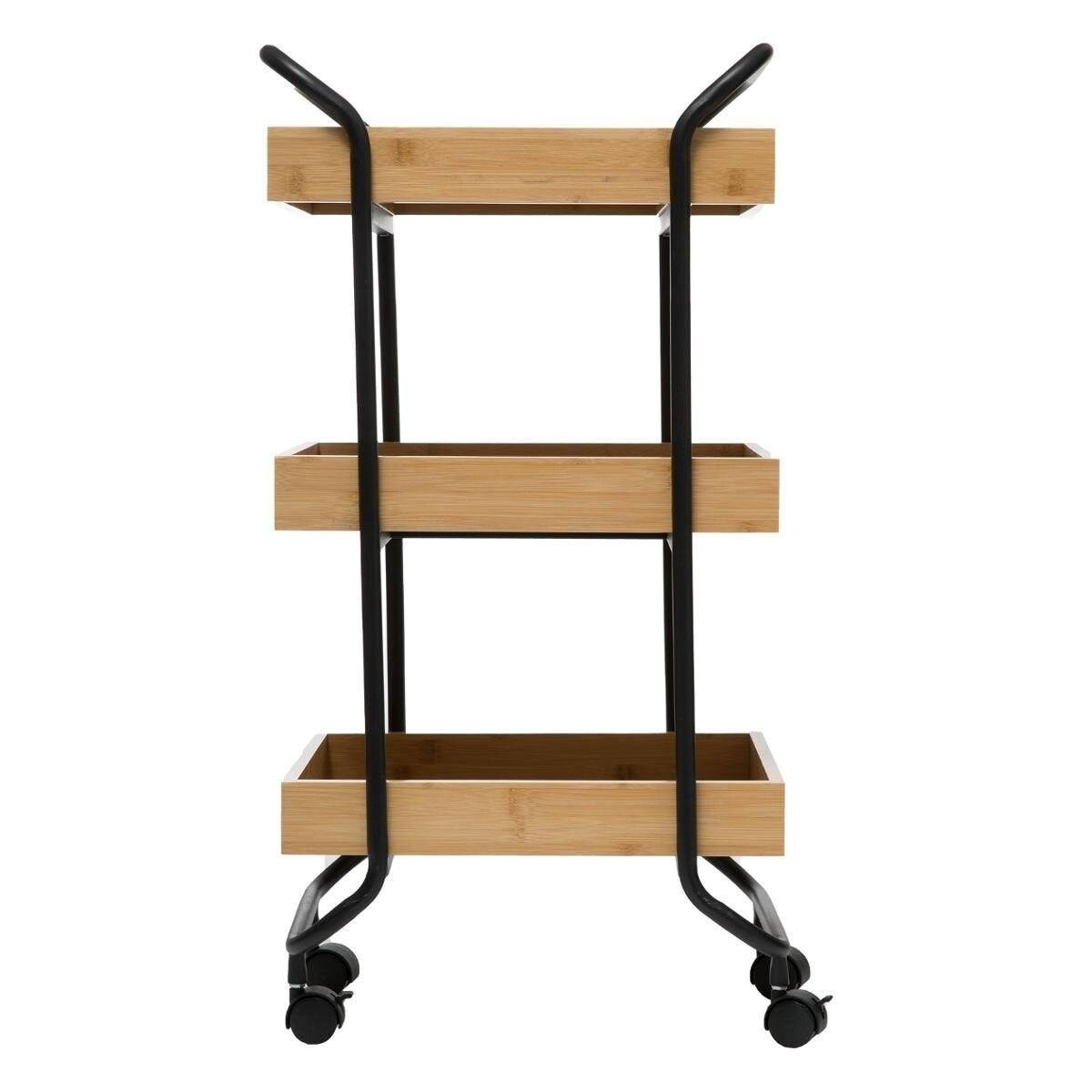 Wózek łazienkowy na kółkach, 3 poziomy