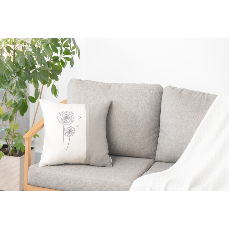 Poduszka dekoracyjna Dmuchawiec Stone 45 x 45 cm