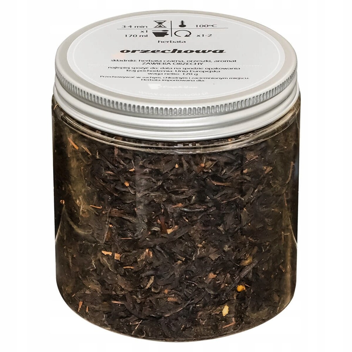 Herbata czarna ORZECHOWA o smaku kruchych kremowych orzeszków PREMIUM - herbata liściasta sypana mieszanka napar susz - gotowa na prezent upominek