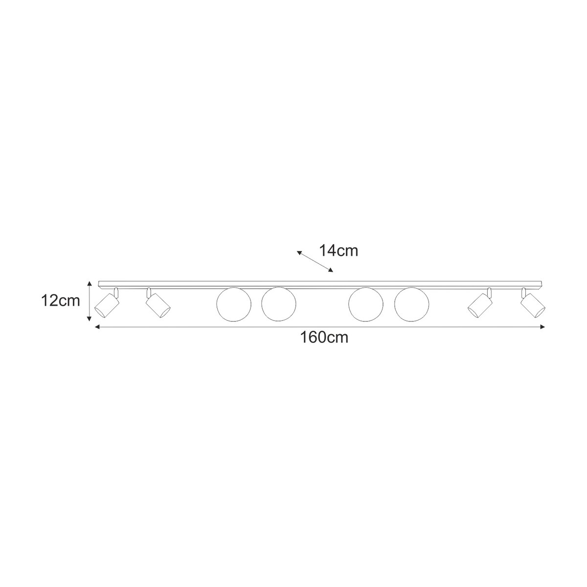 Lampa sufitowa K-5493 z serii SWING